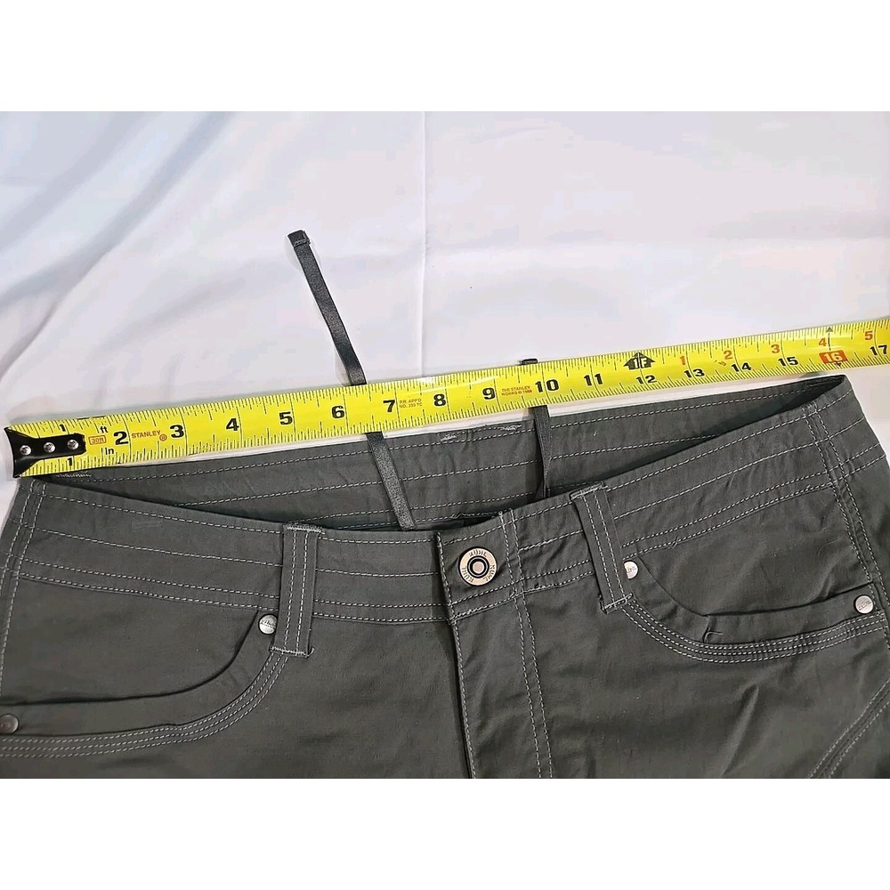 Kuhl Pants Womens Adult 8 Olive Skinny Pants Zipper Hiking Stretch - Picture 8 of 13